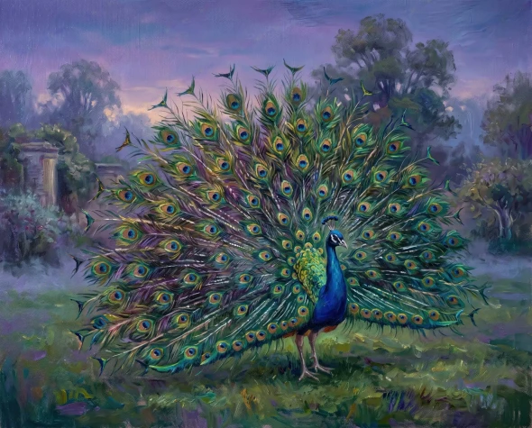 Feathers Of Light (PRT-15697-123513) - Canvas Art Print - 60in X 48in