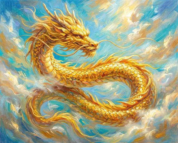 Wings Of Golden Spirit (PRT-15697-123515) - Canvas Art Print - 60in X 48in