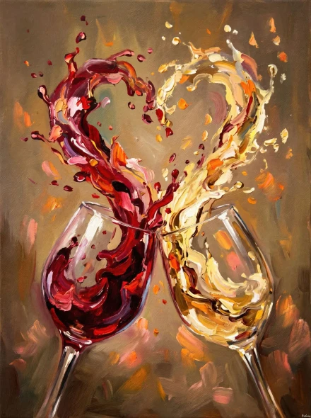 Toast To Forever (PRT-15697-123486) - Canvas Art Print - 45in X 60in