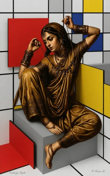 Constructing The Classical: Vasakasajja In De Stijl (PRT-18374-123664) - Canvas Art Print - 23in X 36in