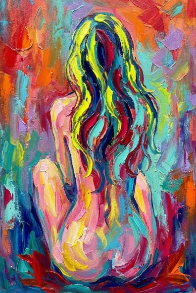 Whispering Colors - 01 - Luminous Stillness (PRT-16861-123741) - Canvas Art Print - 40in X 60in
