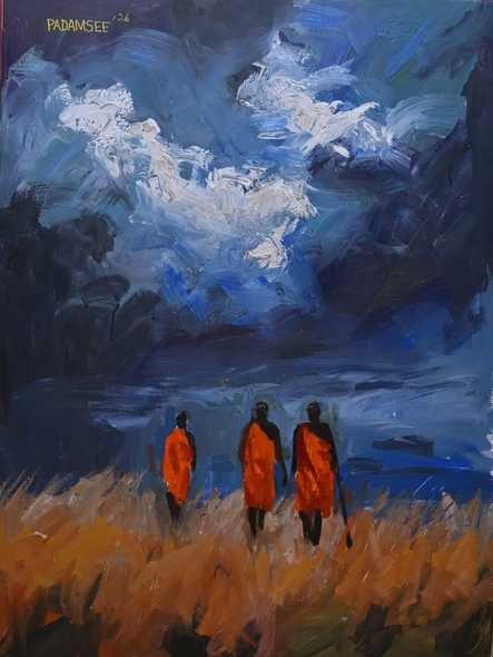 BEFORE THE STORM (ART-18703-123807) - Handpainted Art Painting - 36in X 48in