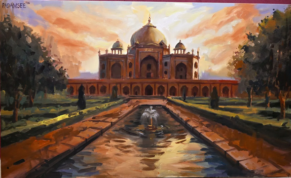WHERE LIGHT MEETS LEGACY (ART-18703-123804) - Handpainted Art Painting - 60in X 36in