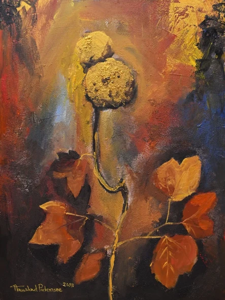 AUTUMN ESSENCE (ART-18703-123770) - Handpainted Art Painting - 29in X 39in