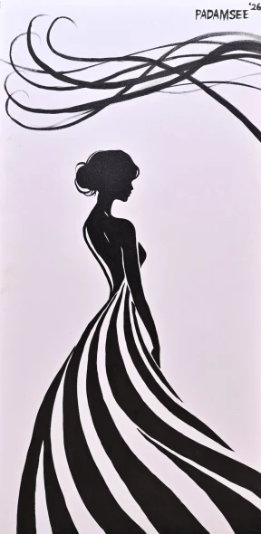 NOIR ELEGANCE (PRT-18703-123878) - Canvas Art Print - 23in X 48in