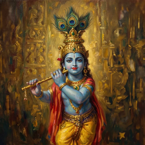 Divine Melody - 02 (PRT-15697-123931) - Canvas Art Print - 60in X 60in