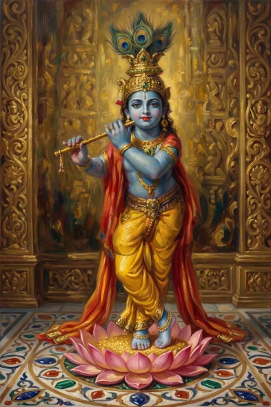 Divine Melody - 01 (PRT-15697-123930) - Canvas Art Print - 40in X 60in