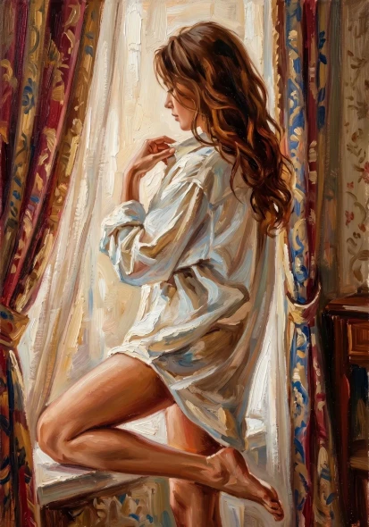 Velvet Glow (PRT-16861-123928) - Canvas Art Print - 42in X 60in