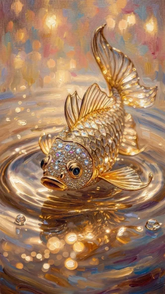 Whispers Of Liquid Gold (PRT-15697-124057) - Canvas Art Print - 24in X 42in