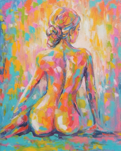 Pastel Dreams - 01 (PRT-16861-124021) - Canvas Art Print - 48in X 60in