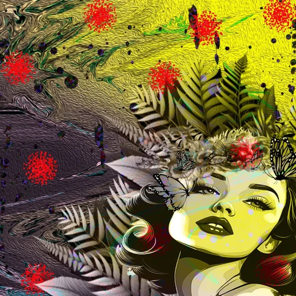 Un'I'verse (PRT-1049-124013) - Canvas Art Print - 24in X 24in