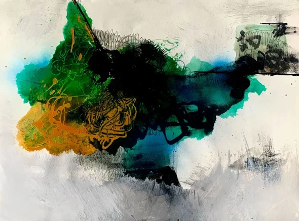 Emergence (ART-18873-124375) - Handpainted Art Painting - 17in X 12in