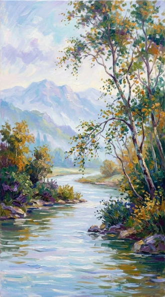Echoes Of Alpine Solitude (PRT-15697-124648) - Canvas Art Print - 33in X 60in