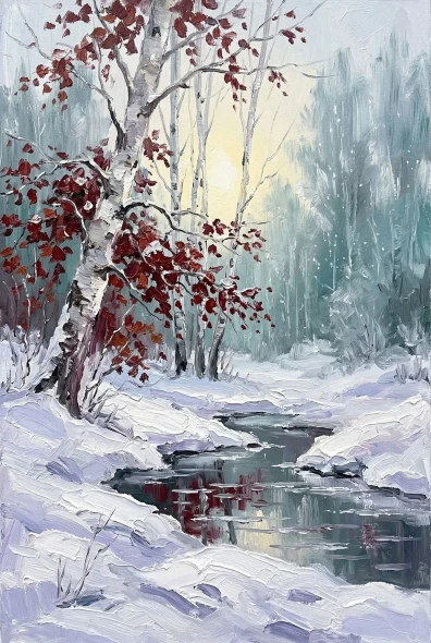 Whispers Of Russet Dawn (PRT-15697-124654) - Canvas Art Print - 40in X 60in