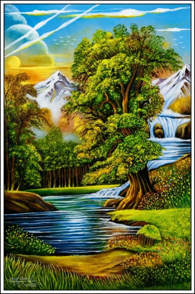 Landscape (PRT-18830-124776) - Canvas Art Print - 24in X 36in
