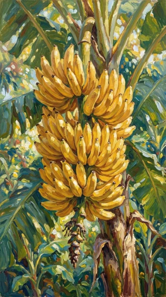 Sunlit Grove Abundance (PRT-15697-124625) - Canvas Art Print - 33in X 60in