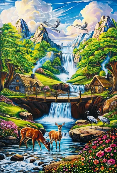 Landscape (PRT-18830-124865) - Canvas Art Print - 34in X 48in