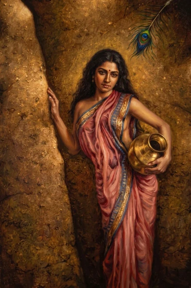 Golden Glow Of Solitude (PRT-15697-125216) - Canvas Art Print - 40in X 60in