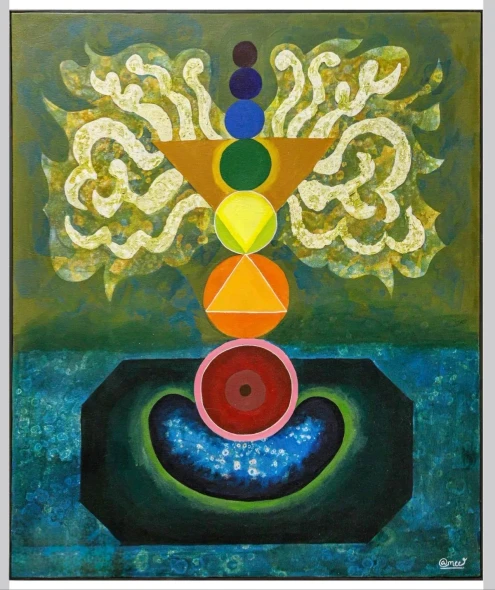 Kundalini (ART-18952-125176) - Handpainted Art Painting - 30in X 36in