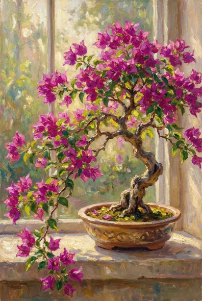 Morning Light On Magenta (PRT-15697-125936) - Canvas Art Print - 40in X 60in