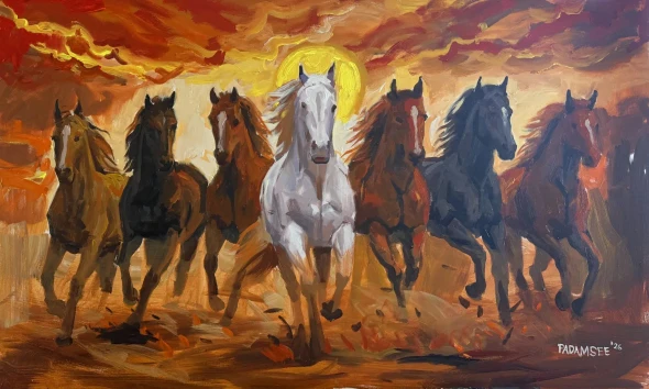 Sovereign Seven (PRT-18703-126303) - Canvas Art Print - 60in X 36in