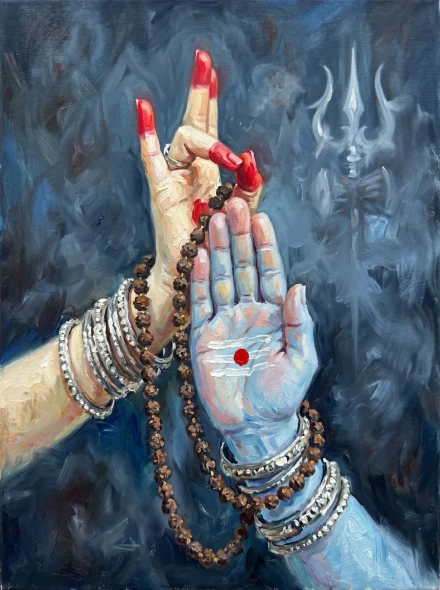 Sacred Gesture Of Union (PRT-15697-125614) - Canvas Art Print - 45in X 60in