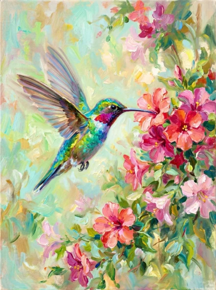 Luminous Symphony Of Motion (PRT-15697-125590) - Canvas Art Print - 45in X 60in