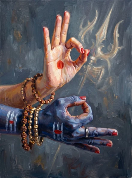 Gestures Of Sacred Grace (PRT-15697-125617) - Canvas Art Print - 45in X 60in
