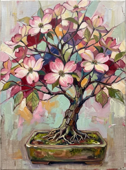 Nocturnal Plum Shadows (PRT-15697-125965) - Canvas Art Print - 45in X 60in