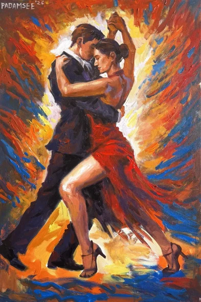 Takes Two To Tango (PRT-18703-126304) - Canvas Art Print - 24in X 36in
