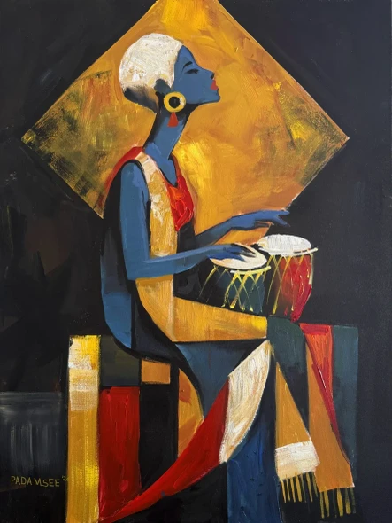 Rhythm (PRT-18703-126291) - Canvas Art Print - 36in X 48in