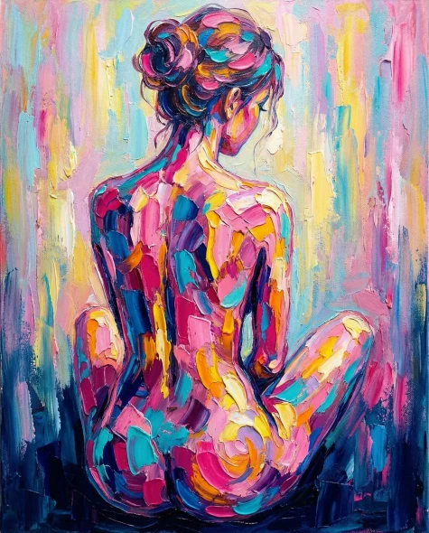 Mosaic Of Quiet Solitude (PRT-16861-124580) - Canvas Art Print - 48in X 60in