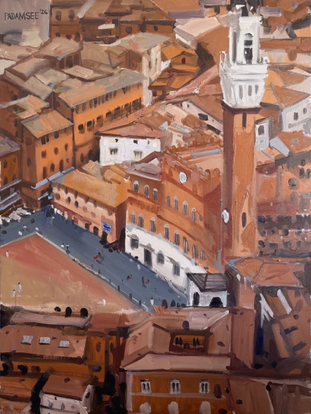 Plazzo Publicia Siena Italy (PRT-18703-126285) - Canvas Art Print - 36in X 48in