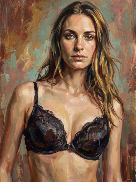 Steady Gaze In Soft Teal (PRT-16861-126005) - Canvas Art Print - 45in X 60in