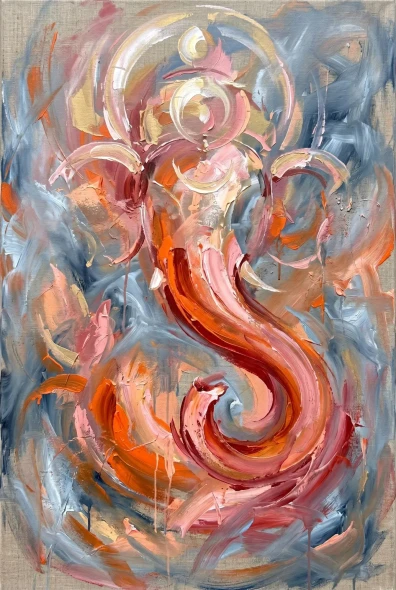 Sacred Storm Of Joy (PRT-15697-125699) - Canvas Art Print - 40in X 60in