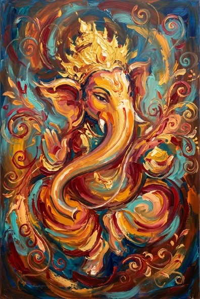 Ecstatic Rhythm Of Cosmic Dance (PRT-15697-125740) - Canvas Art Print - 40in X 60in