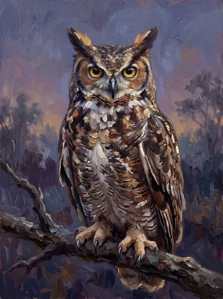 Sentinel Of The Twilight (PRT-15697-125595) - Canvas Art Print - 45in X 60in