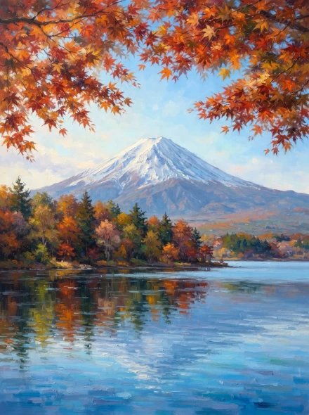 Summit Of Autumn Gold (PRT-15697-125789) - Canvas Art Print - 45in X 60in