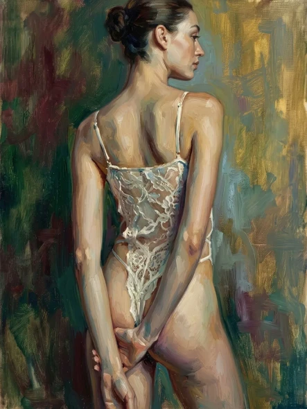 Whispers Of White Lace (PRT-16861-126124) - Canvas Art Print - 45in X 60in