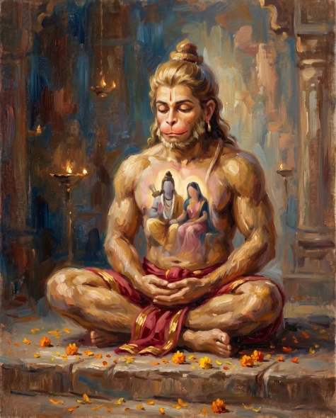 Devotion Within The Heart (PRT-15697-126378) - Canvas Art Print - 48in X 60in