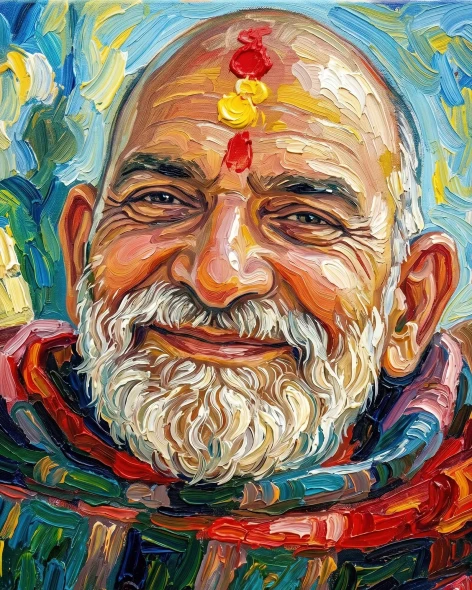 Serene Grace Of The Sage (PRT-15697-126598) - Canvas Art Print - 48in X 60in
