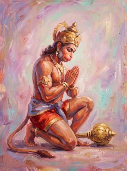 Humility In Devotional Light (PRT-15697-126402) - Canvas Art Print - 45in X 60in