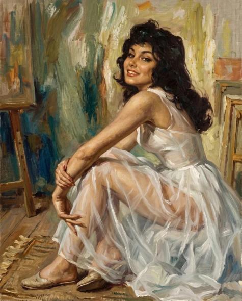 Studio Light On White (PRT-16861-126443) - Canvas Art Print - 48in X 60in