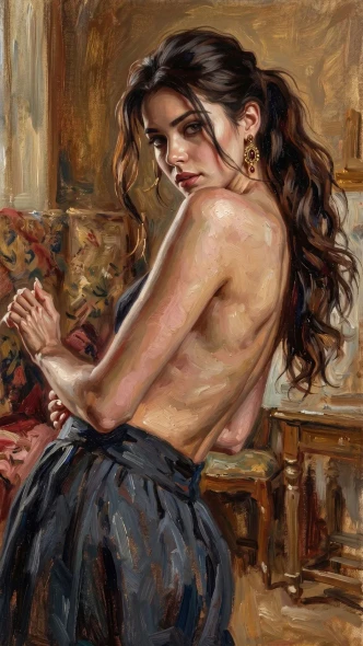 Turn Of The Rustic Tapestry (PRT-15697-126573) - Canvas Art Print - 34in X 60in
