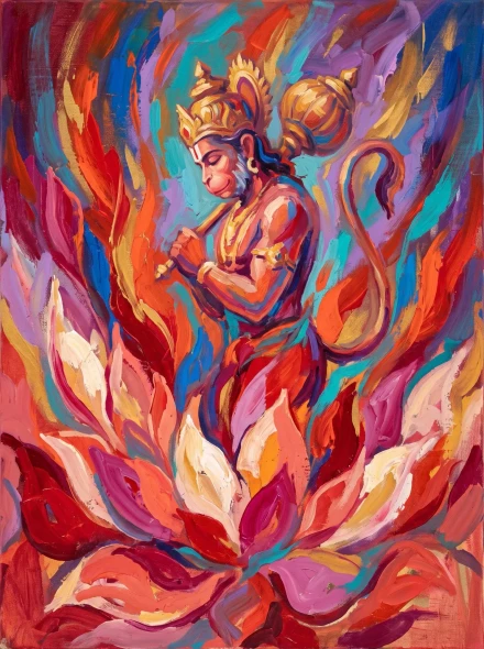 Flame Of Devotion (PRT-15697-126413) - Canvas Art Print - 45in X 60in