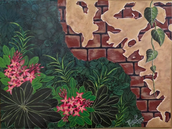 Break Down (ART-18664-126349) - Handpainted Art Painting - 24in X 18in