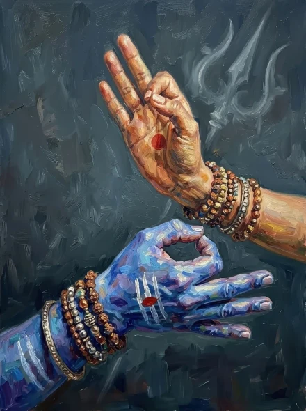 Sacred Gesture Harmony (PRT-15697-126753) - Canvas Art Print - 45in X 60in