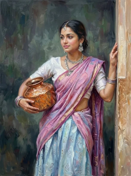 Grace In Muted Light (PRT-15697-126745) - Canvas Art Print - 45in X 60in