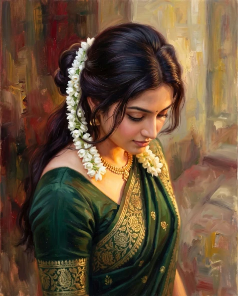 Jasmine Crown In Twilight (PRT-16861-127103) - Canvas Art Print - 48in X 60in