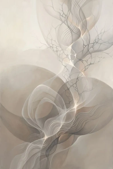 Nested Genomic Horizons (PRT-15697-127420) - Canvas Art Print - 40in X 60in